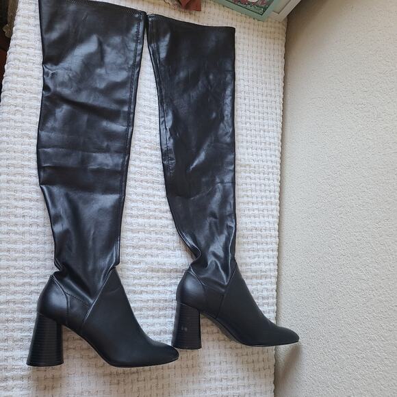 Zara Shoes - ZARA Black Faux Leather Boots Women's Size EU 38 US Size 7.5